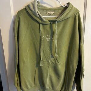 Billabong Women's Green Hoodie Sweater